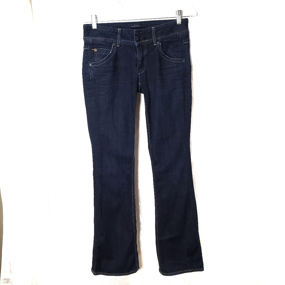 HUDSON 33.5" Inseam Dark Wash Bootcut Flare Jeans
